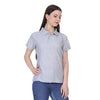 Ketex Grey Cotton Blend Polo Neck Tshirt